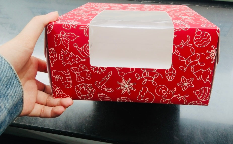 10 inch Christmas Cake Boxes - Thecakeboxes