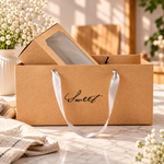 Kraft Bakery Boxes with Bag - Thecakeboxes