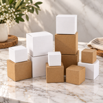 Kraft/White Single Cupcake Boxes - Thecakeboxes