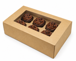 kraft Cupcake Boxes 6 Holes
