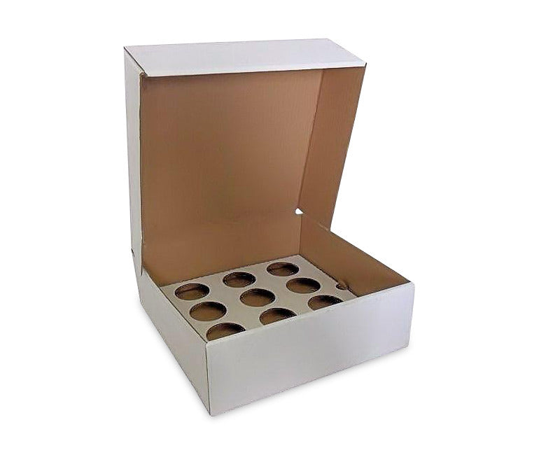 500 Corrugated Cupcake Box for 12 Cupcakes (£0.59p each) - thecakeboxes