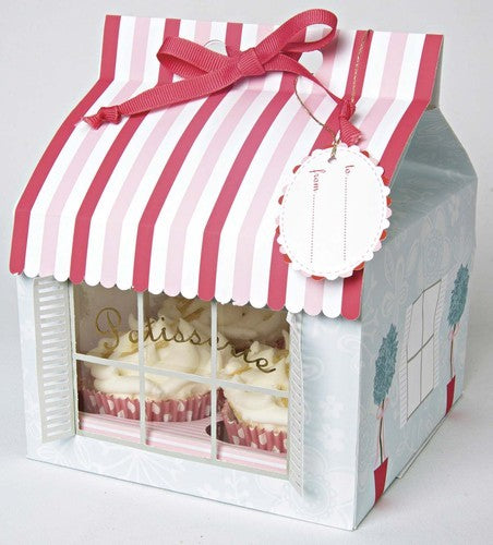 50 Cupcake Boxes for 4 cupcakes- Patisserie Design - thecakeboxes