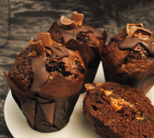 Muffin Brown Tulip Cases - thecakeboxes