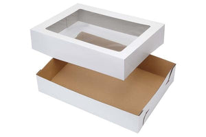 4" (Inches) Extra Deep Heavy Duty Cupcake/Pastry Box with Tray & Lid - thecakeboxes