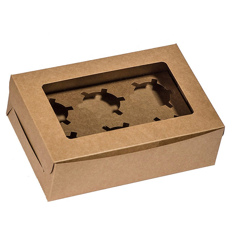 Premium Cupcake Boxes 6 Holes - thecakeboxes
