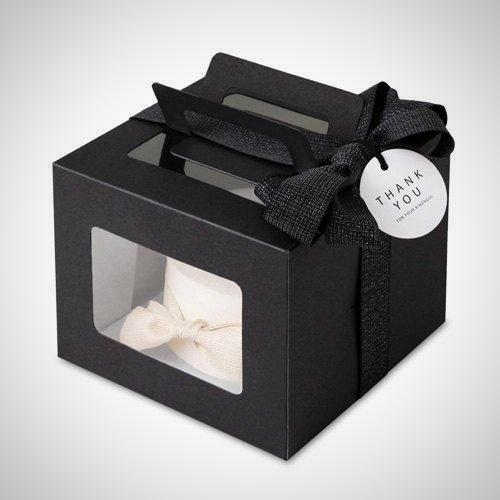 Premium Mini Cake Boxes Black - thecakeboxes