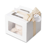 White Small Cake Boxes with Window - thecakeboxes