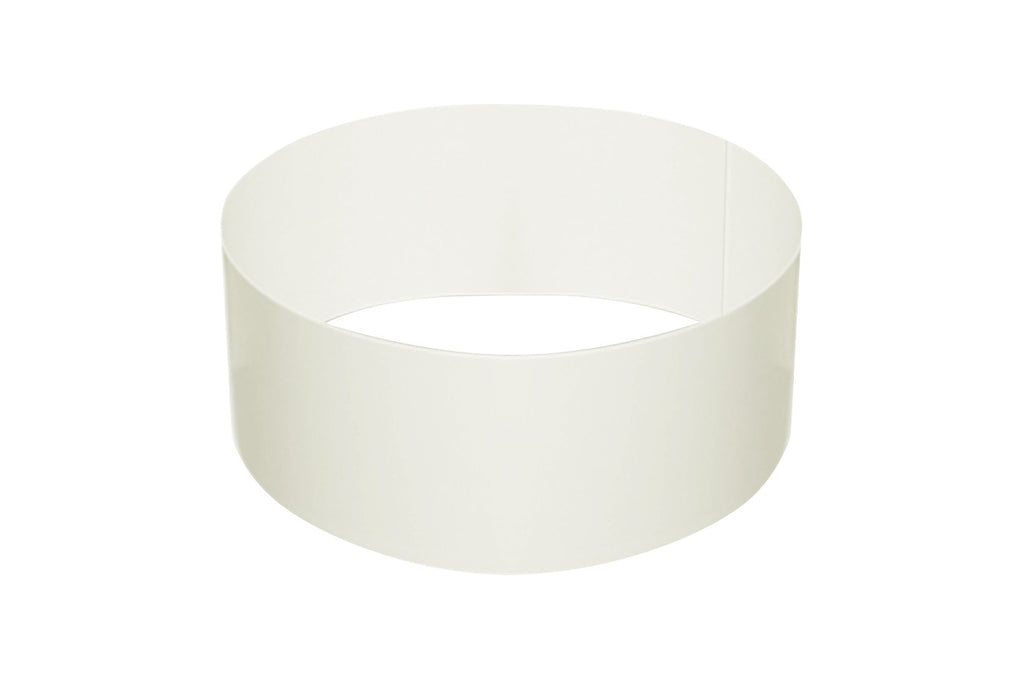 500 x White Card Cake Collar 86mm x 940mm - thecakeboxes