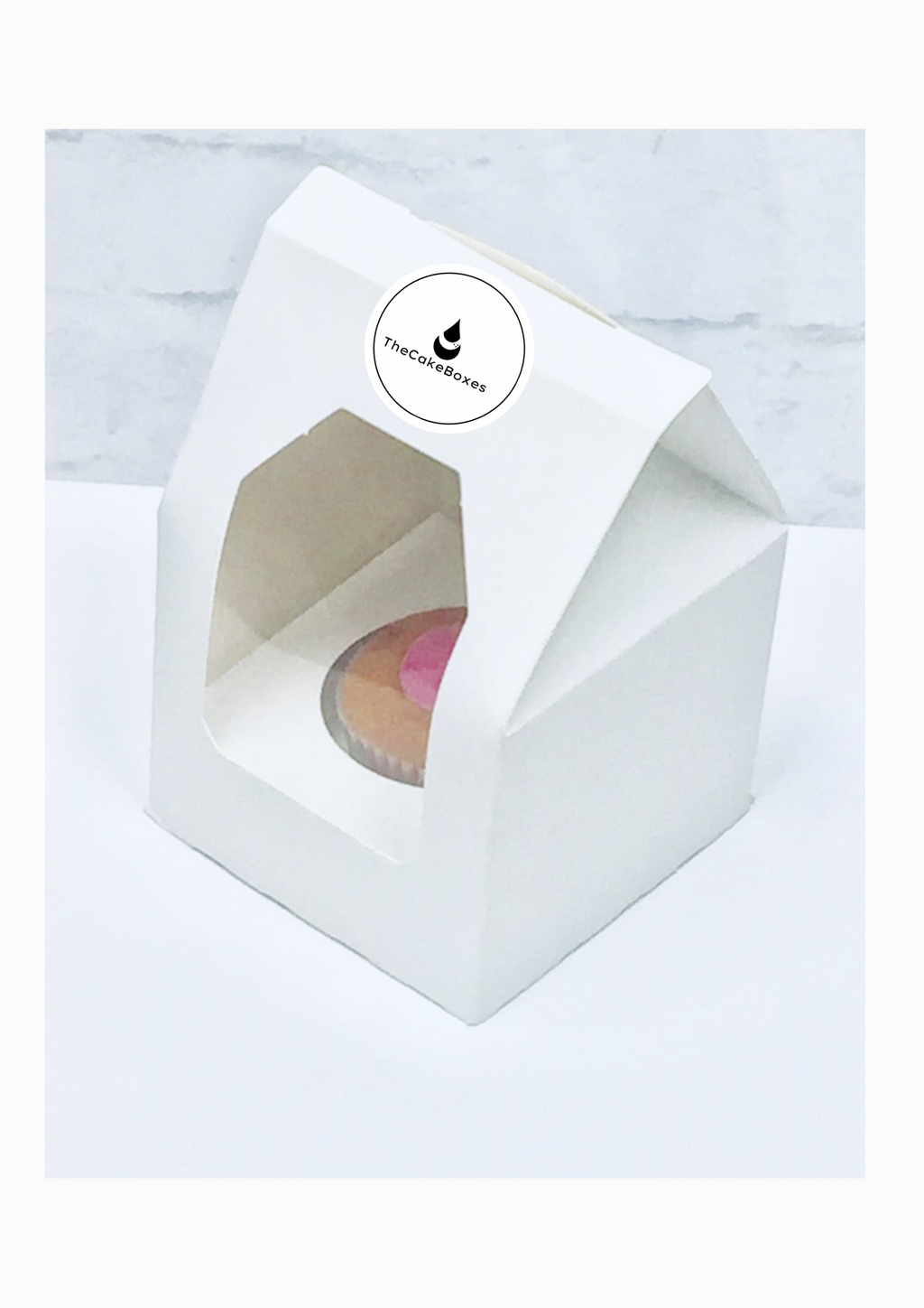Single Cupcake Boxes  with Window and Inserts - thecakeboxes