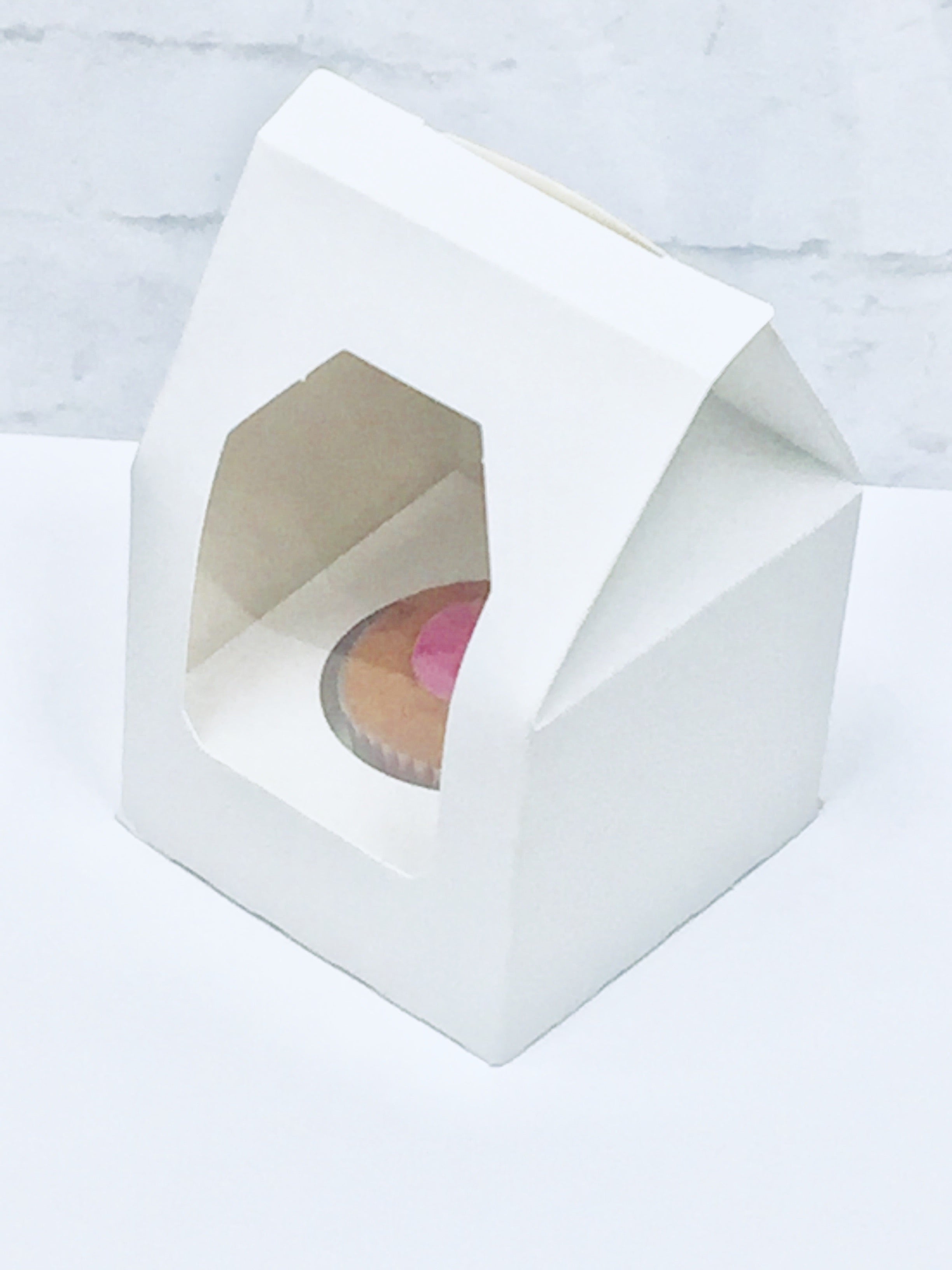 Single Cupcake Boxes  with Window and Inserts - thecakeboxes