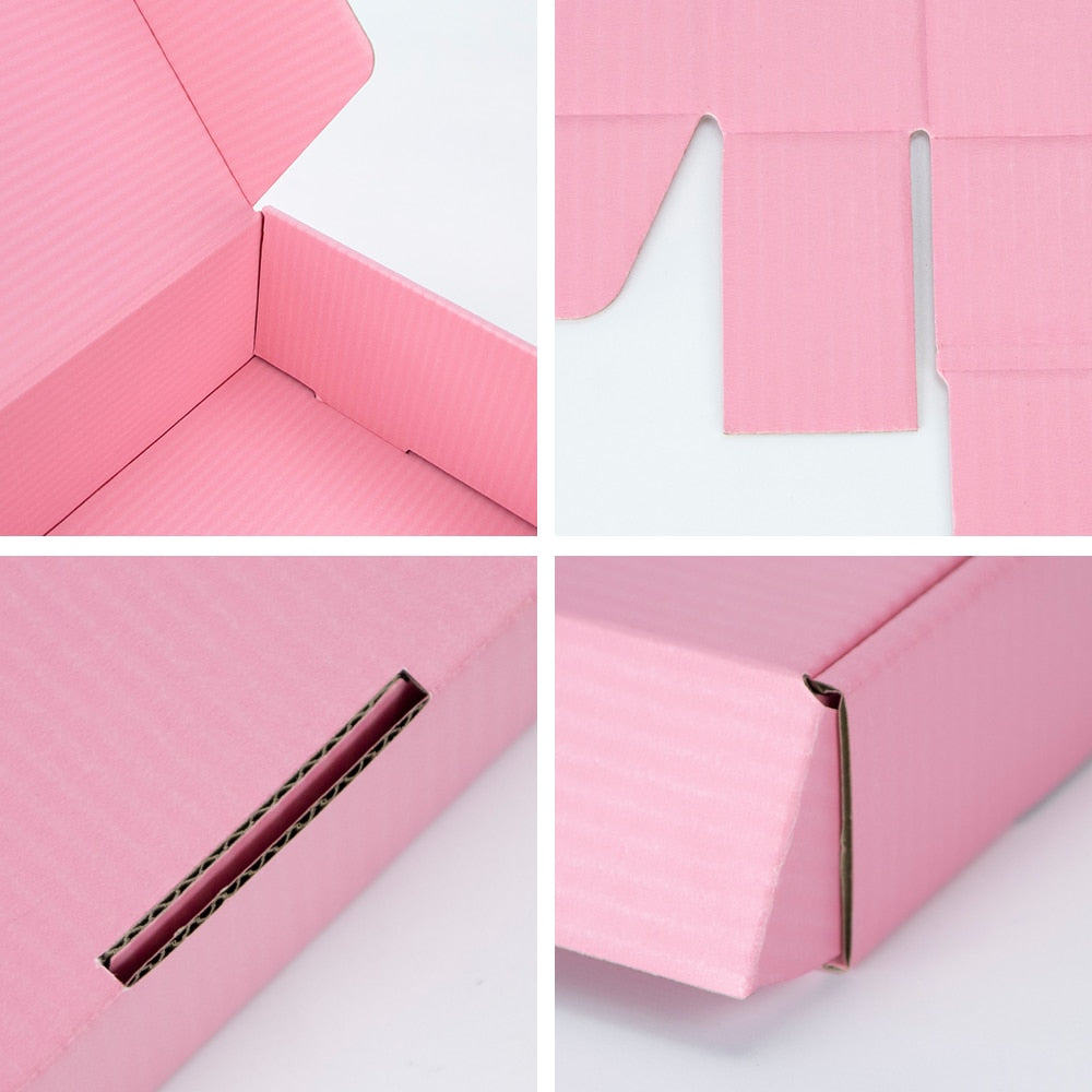 Custom Pink Corrugated Cake, Cookies, Brownie Box - thecakeboxes