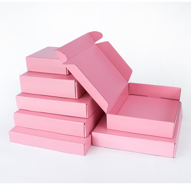 Custom Pink Corrugated Cake, Cookies, Brownie Box - thecakeboxes
