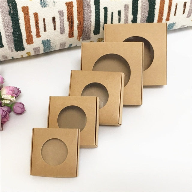 30pcs Kraft Cake Boxes with Window - thecakeboxes