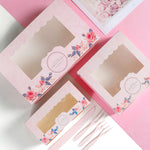 Premium Cupcake Egg Tart Box with Clear Window - cake boxes, cupcake boxes, thecakeboxes