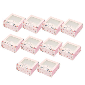 Premium Cupcake Egg Tart Box with Clear Window - cake boxes, cupcake boxes, thecakeboxes