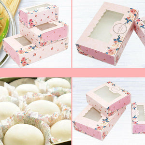 Premium Cupcake Egg Tart Box with Clear Window - cake boxes, cupcake boxes, thecakeboxes