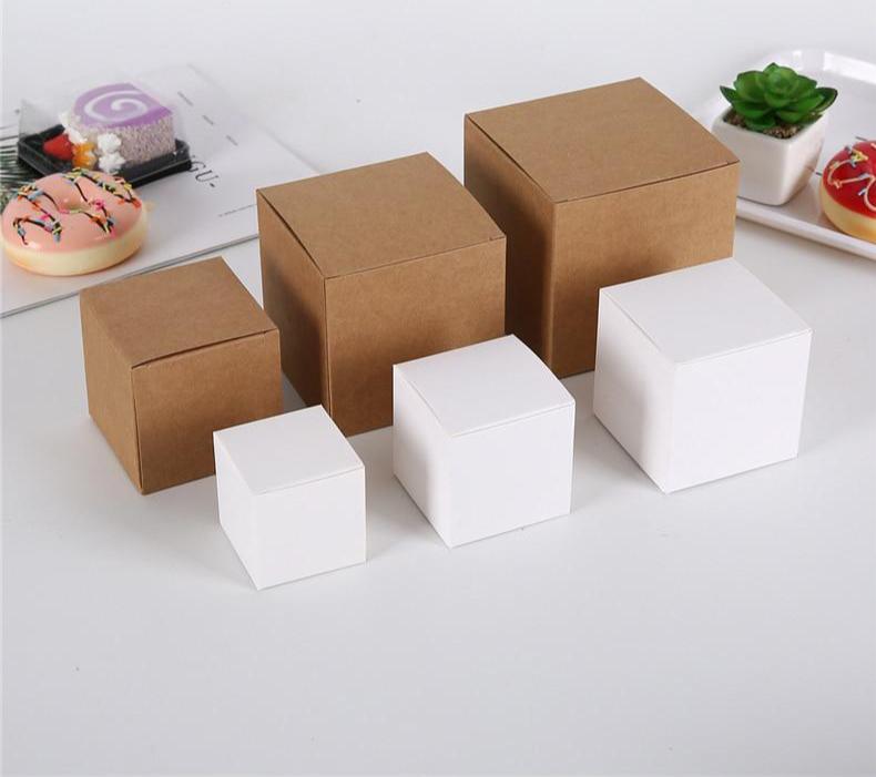 Kraft/White Single Cupcake Boxes - thecakeboxes