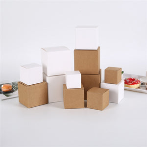 Kraft/White Single Cupcake Boxes - thecakeboxes