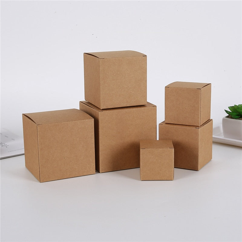 Kraft/White Single Cupcake Boxes - thecakeboxes