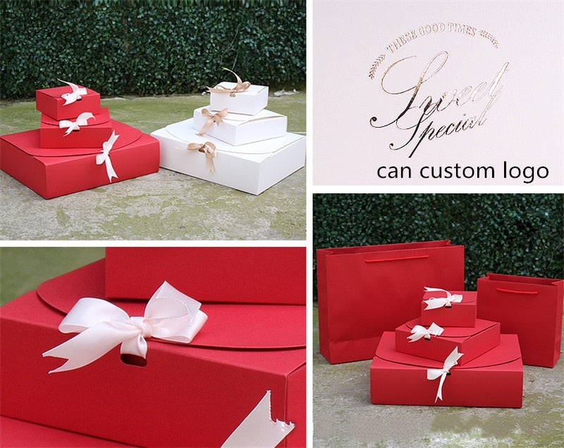 Cake Cookies Boxes with RIbbons - thecakeboxes