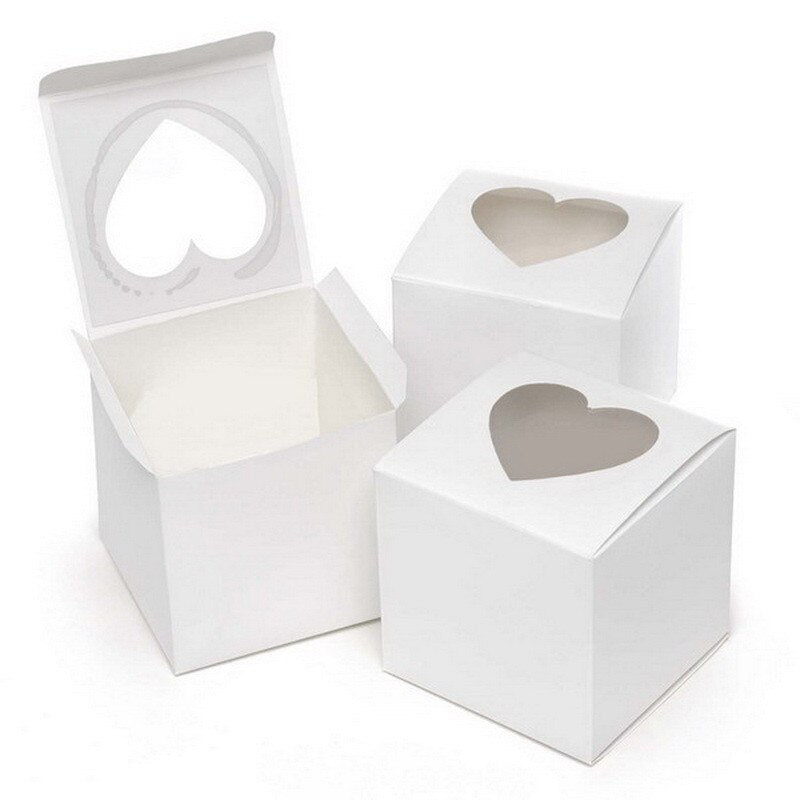 Single Cupcake Box with Hearts - cake boxes, cupcake boxes, thecakeboxes