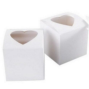 Single Cupcake Box with Hearts - cake boxes, cupcake boxes, thecakeboxes