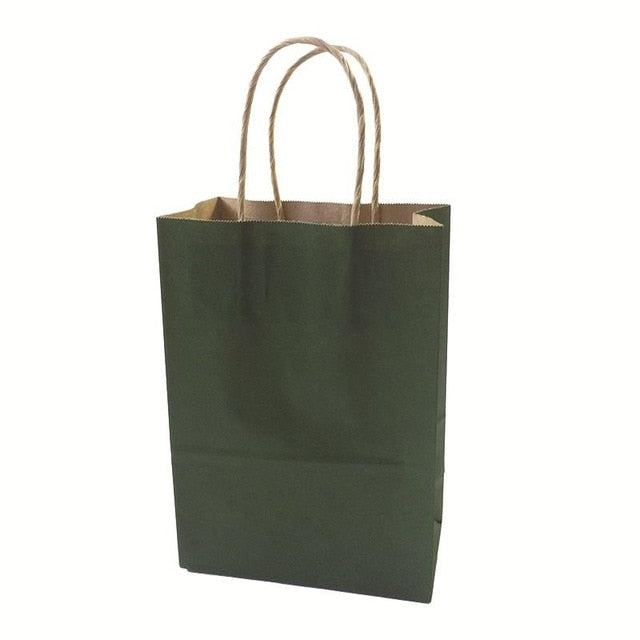 Kraft  Paper Bag- Available in Brown, Green and Dark Red - cake boxes, cupcake boxes, thecakeboxes